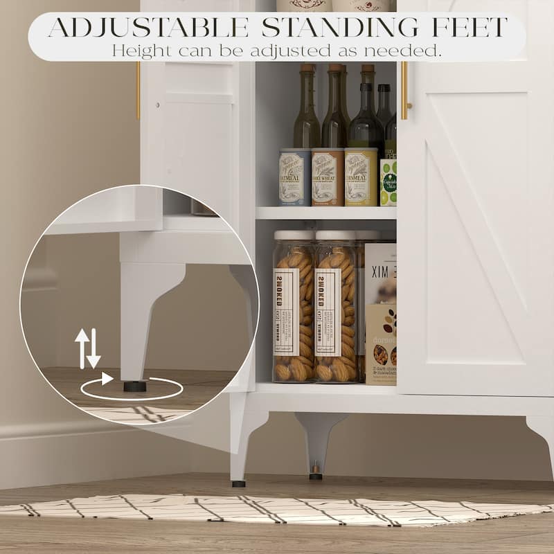 2 Doors Metal Storage Cabinet Kitchen Pantry Cabinet With Adjustable Shelves all Steel Cabinet Locker