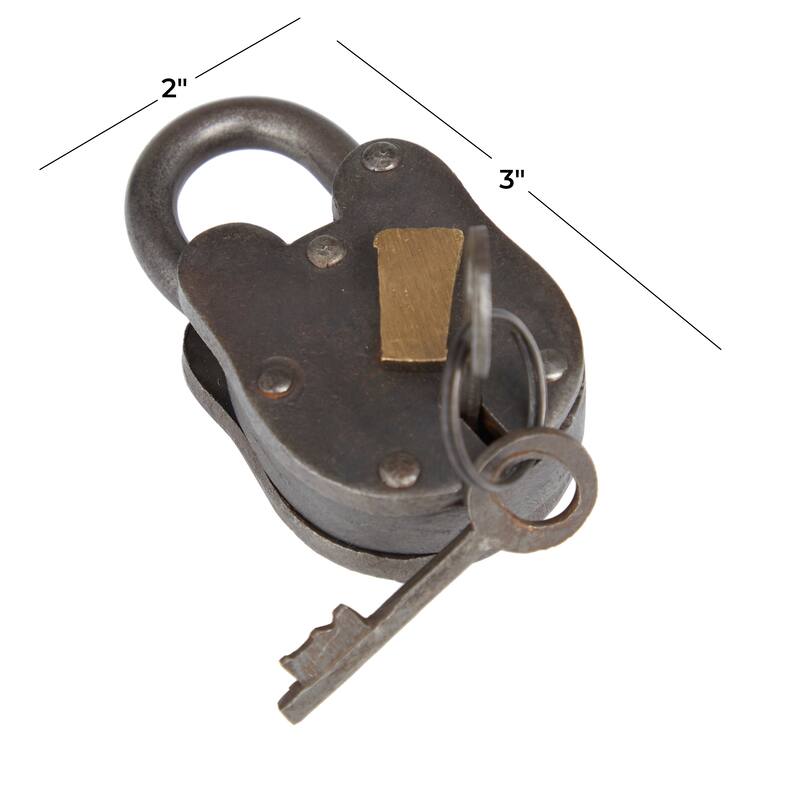 Bronze Metal Lock And Key