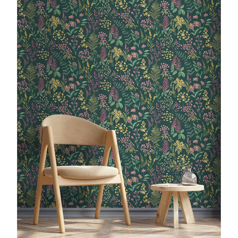 Floral Sprig Non-pasted Wallpaper – 396in x 20.8in