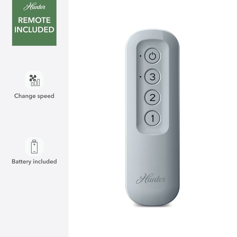 Hunter + Jasmine Roth 52" Malden Ceiling Fan and Handheld Remote - Contemporary, Modern - Designer!