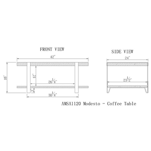 Carbon loft kenyon coffee sale table