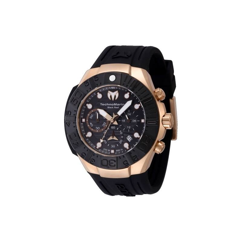 Technomarine Men's TM-523011 Reef Quartz Chronograph Black Dial Watch