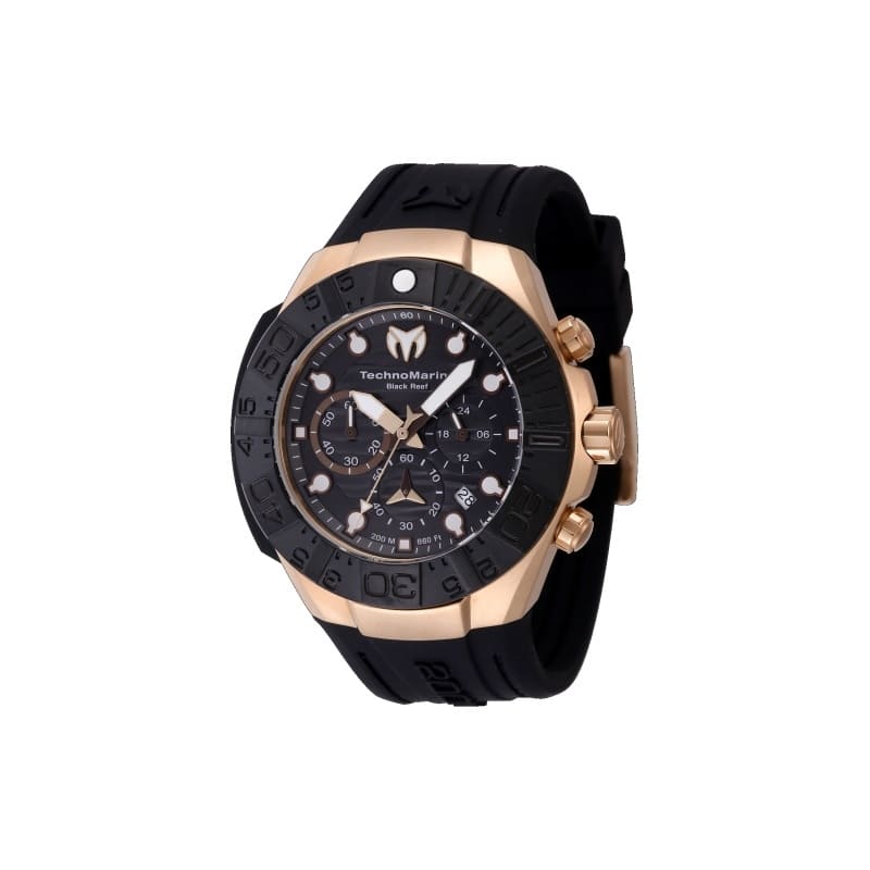 Technomarine Men's TM-523011 Reef Quartz Chronograph Black Dial Watch