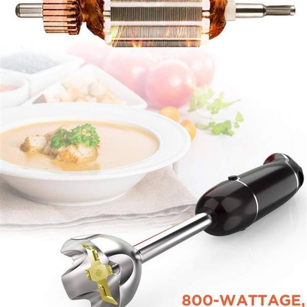 Daily Boutik 800W 4 in 1 Immersion Hand Stick Electric Blender Mixer - 9.9  x 5.5 x 9.9 - Bed Bath & Beyond - 35225373