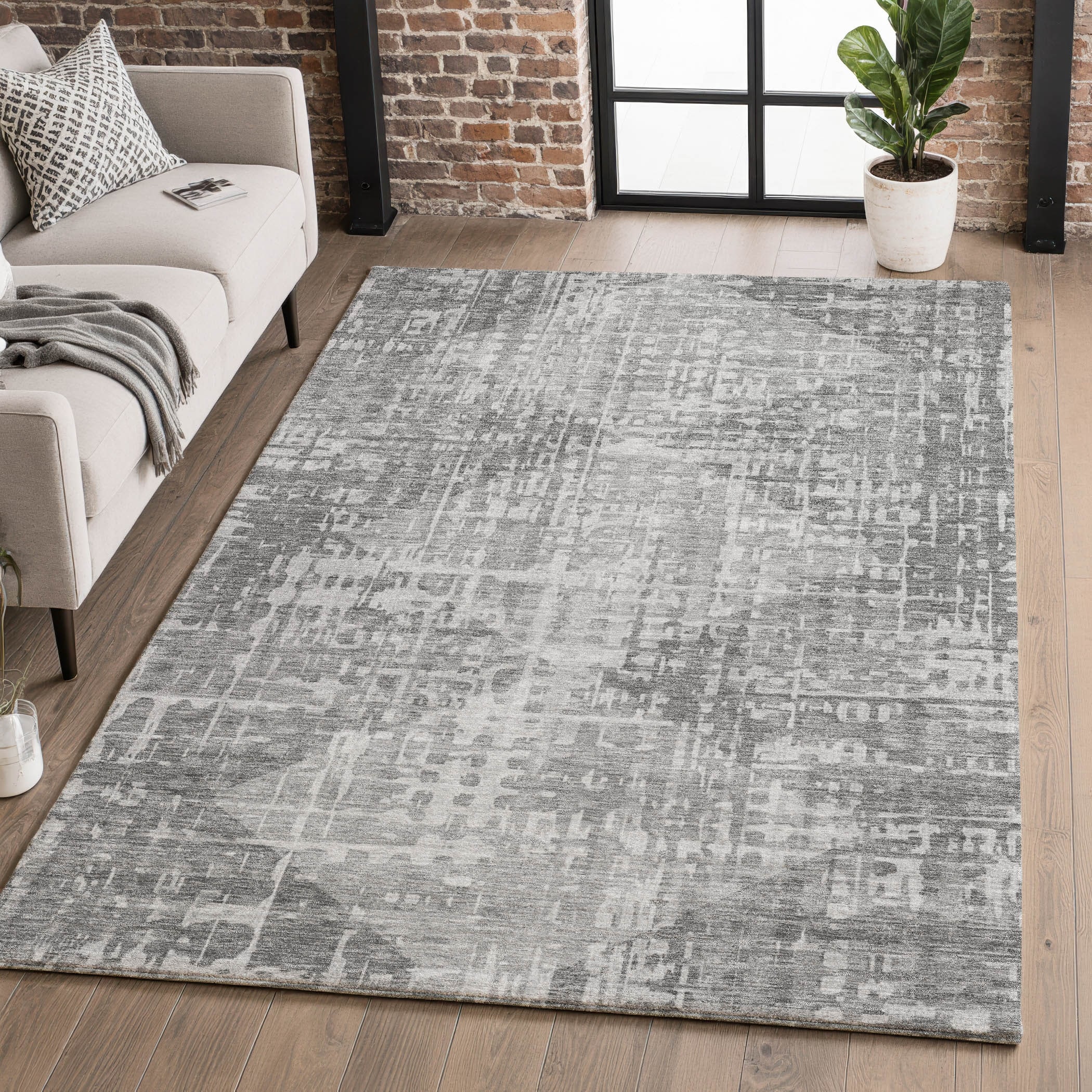 Premium Washable Super Soft Modern Diamonds Mayfield Rug