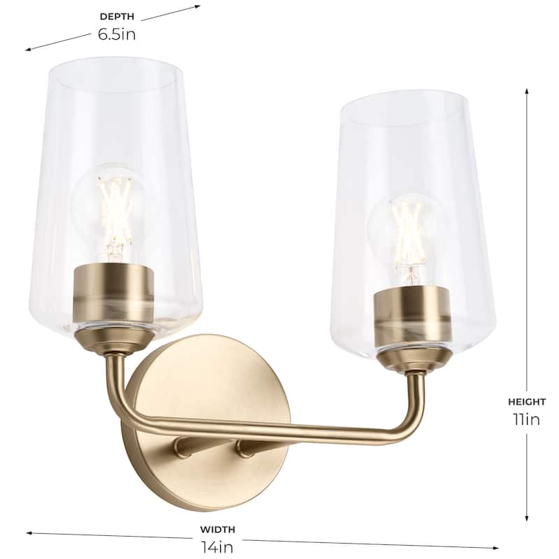 Progress Lighting P300540 Celino 2 Light 14" Wide Vanity Light with
