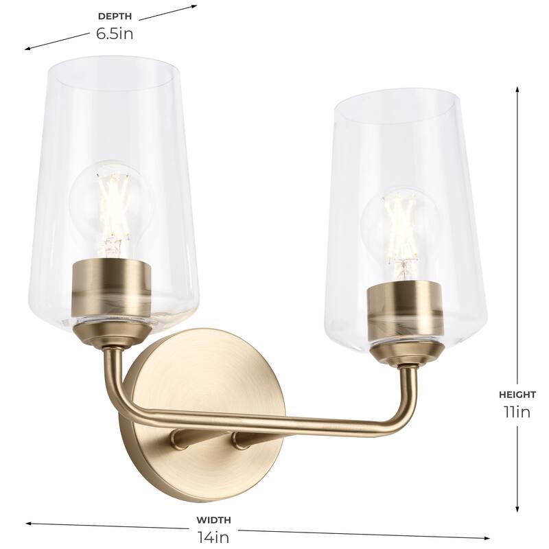 Progress Lighting P300540 Celino 2 Light 14" Wide Vanity Light
