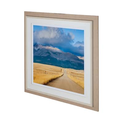 Crossroads in Color Crop Framed Art Print