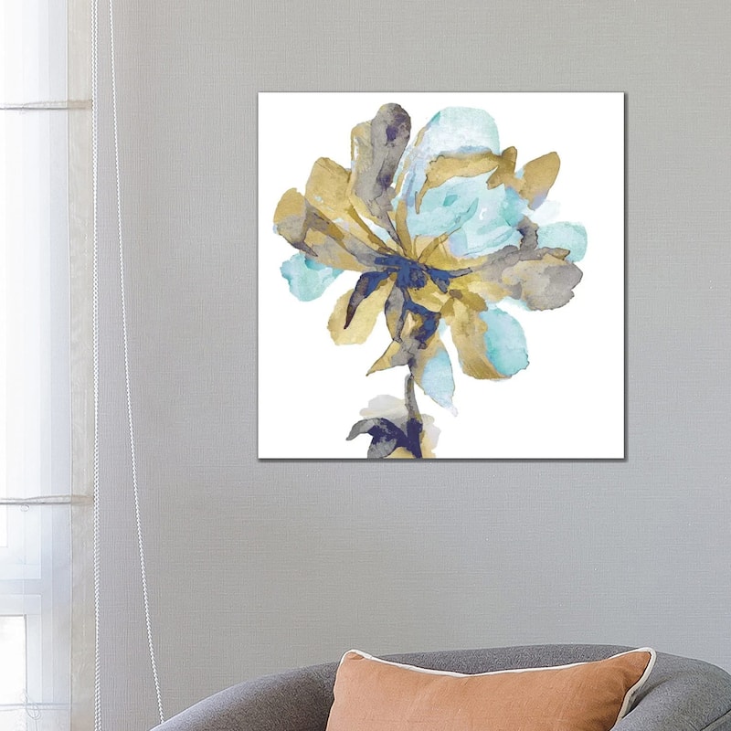 iCanvas "Fresh Bloom Aqua I" by Vanessa Austin Canvas Print - 26x26x1.5