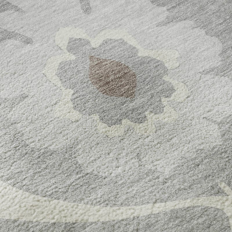 Premium Washable Super Soft Floral Scallops Mayfield Rug