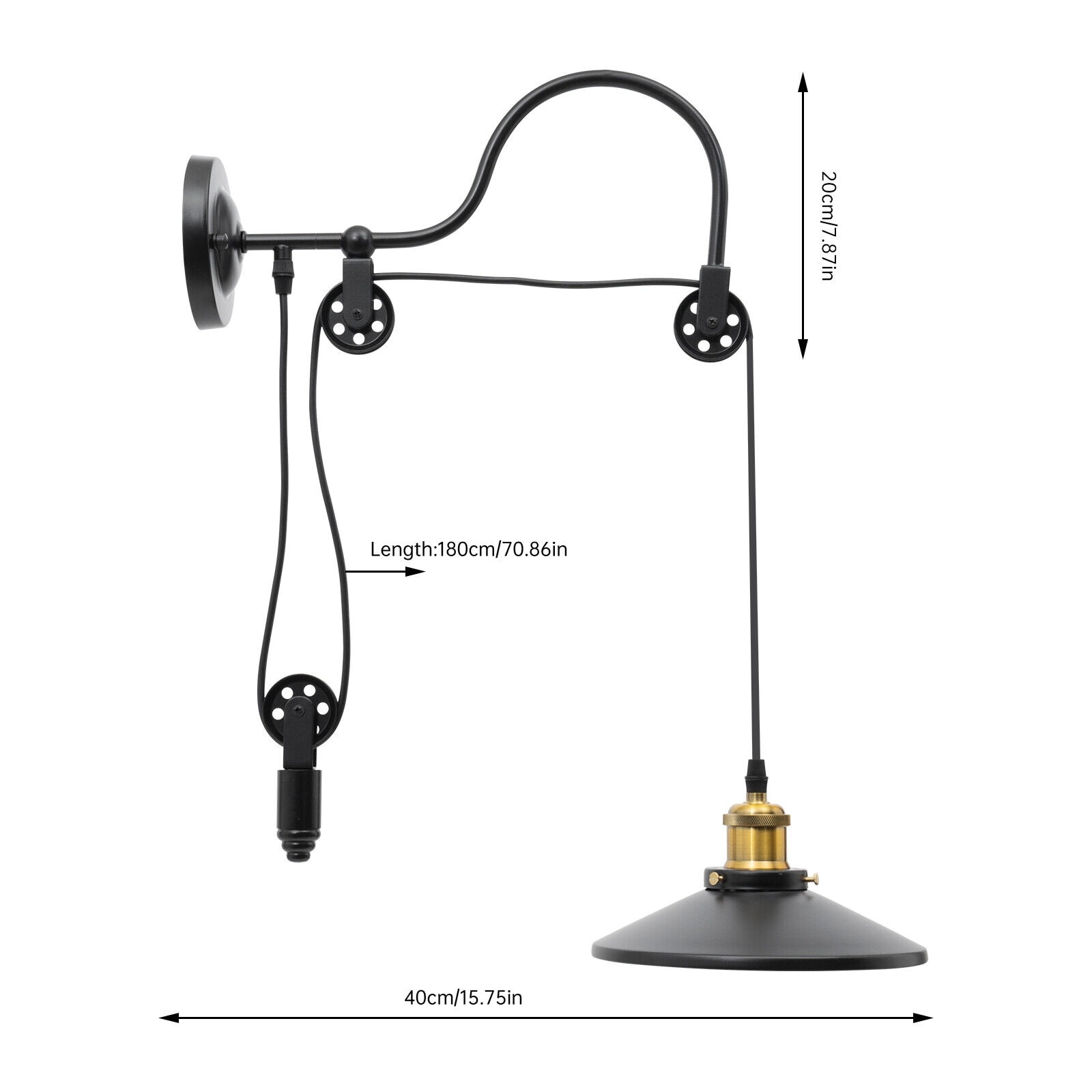 Wall mounted work light outlet