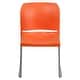 preview thumbnail 46 of 88, 5 Pack 880 lb. Capacity Full Back Contoured Sled Base Stack Chair - 23.75"D x 19.5"W x 32"H