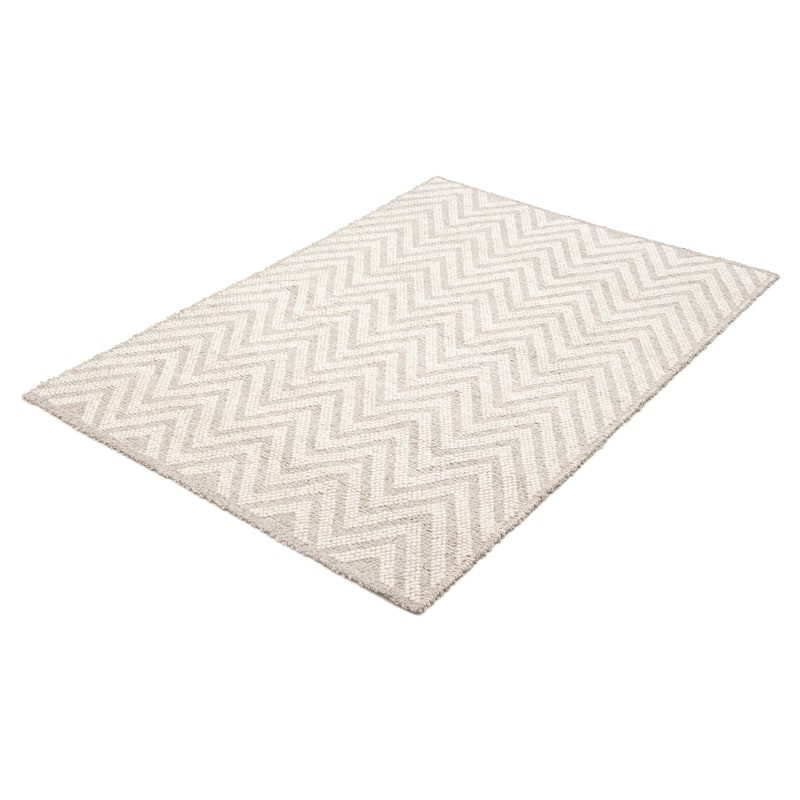 ECARPETGALLERY Braid weave Sienna Blue Wool Rug - 5'2 x 7'5