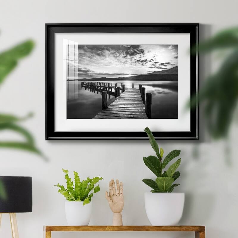 Evening Dock Premium Framed Print - Ready to Hang