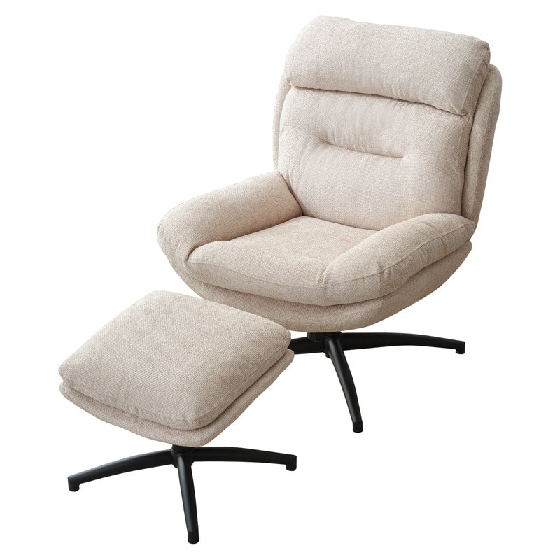 Swivel Accent Chair with Ottoman Rocker Chairs Ottoman Set Rocking Glider Lounge Reading Chair Footrest for Living Room Green
