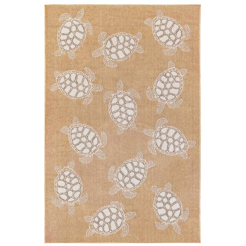 Liora Manne Carmel Collection Sea Turtles Indoor/ Outdoor Area Rug