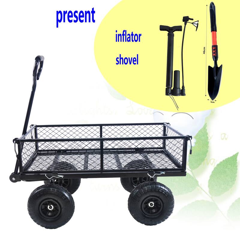 Wagon Cart Garden Cart Trucks for Transport Firewood & Garden Care