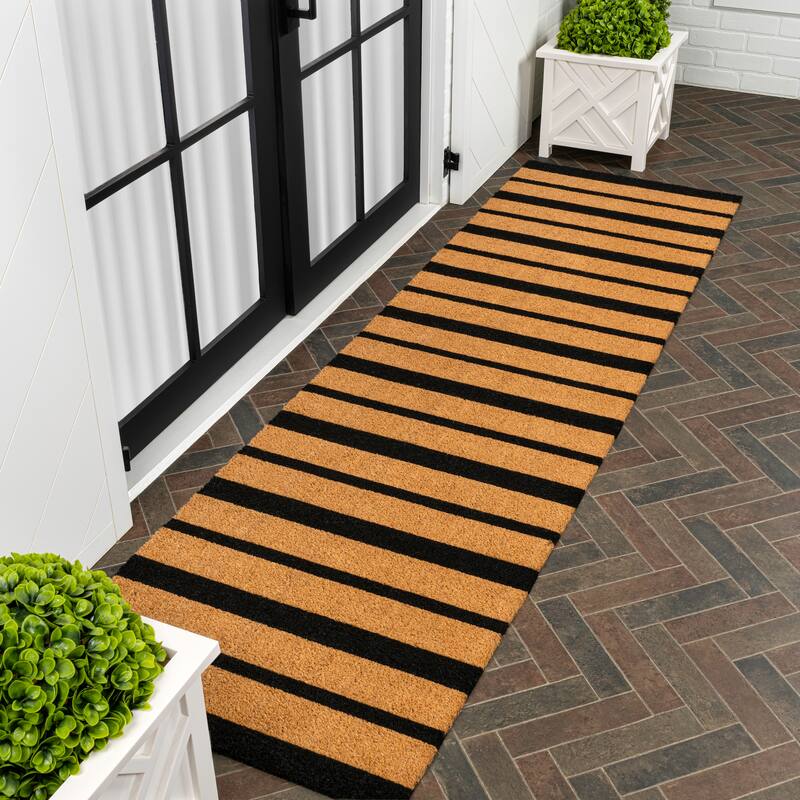 JONATHAN Y Classic Natural Coir Indoor/Outdoor Mat