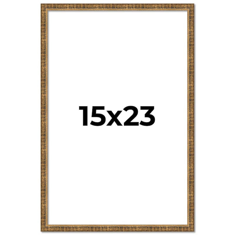 15x23 Frame Gold Kingsley Distressed Solid Wood Picture Frame Width