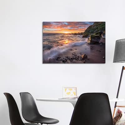 iCanvas "Beach At Sunset, Sonoma Coast State Park, Big Sur, California" by Tim Fitzharris Canvas Print