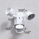preview thumbnail 9 of 24, 30W Dual-Head LED Security Light with GFCI Outlets, Motion Sensor & Dusk to Dawn Floodlight
