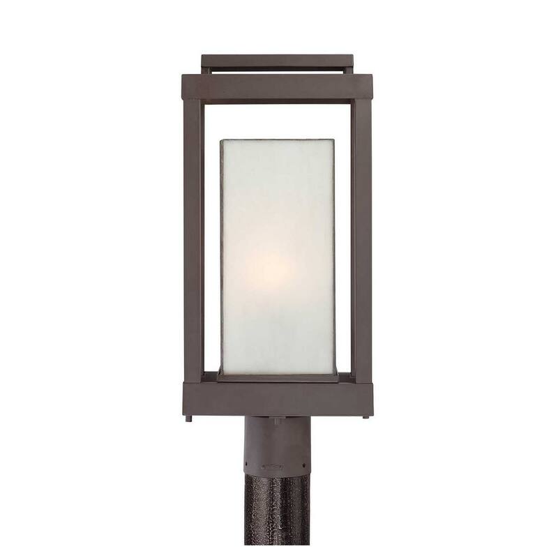 Powell 1-Light Outdoor Post Mount in Western Bronze - Western Bronze