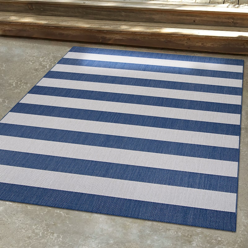 Dream Decor Rugs Hampton Striped Indoor Outdoor Area Rug