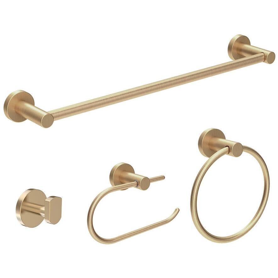 Symmons Dia Bathroom Hardware Set - Includes Towel Bar, Robe Hook,