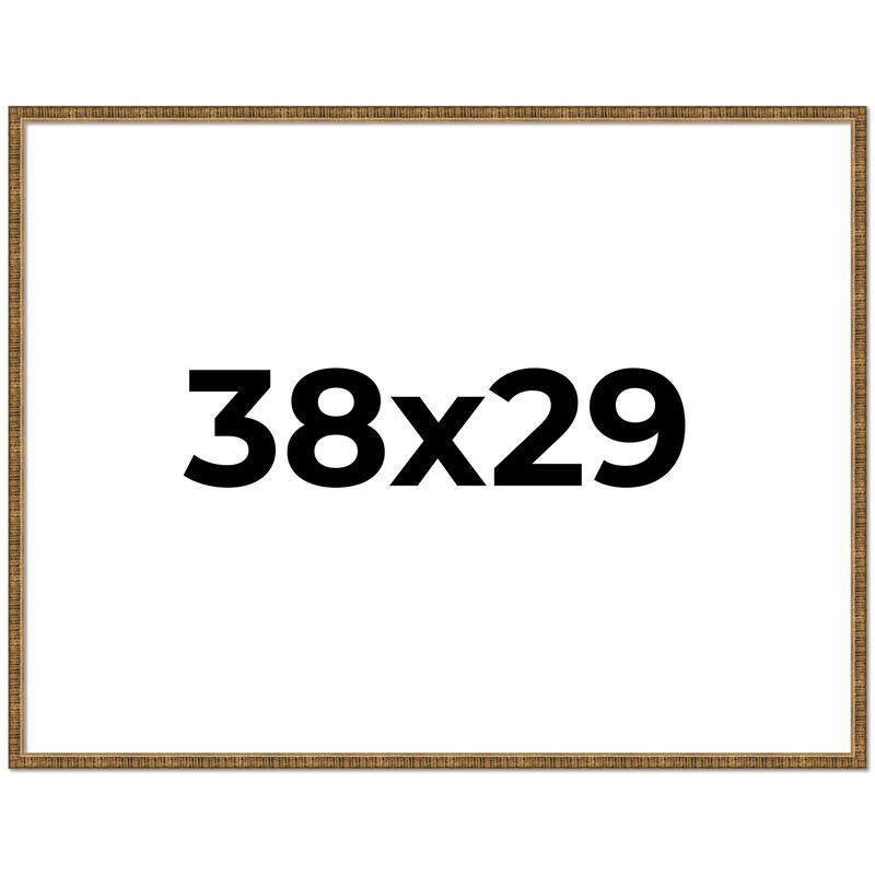 38x29 Frame Gold Picture Frame - Complete Modern Photo Frame Includes