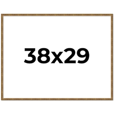 38x29 Frame Gold Picture Frame - Complete Modern Photo Frame Includes