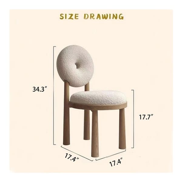 Round Back Vanity Chair - Bed Bath & Beyond - 40172373