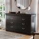 preview thumbnail 1 of 11, Furniture of America Mayday Traditional Solid Wood 6-Drawer Dresser Black
