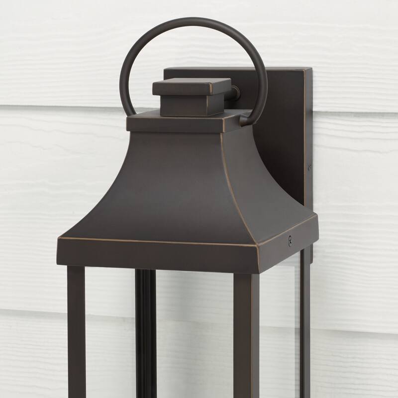 Bradford Outdoor 1-light Small LED Wall Lantern w/ Clear Glass