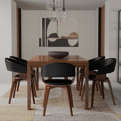 Brooklyn + Max Ridley Mid Century Modern Bentwood Dining Chair - 21.1" D x 20.5" W x 30.3" H