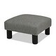 preview thumbnail 81 of 130, The Curated Nomad Performance Fabric Stardust Square Upholstered Footstool Ottoman