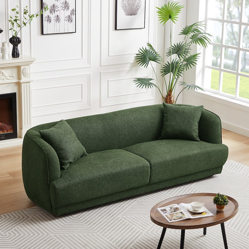 Venor Mid-Century Modern Luxury Linen Couch