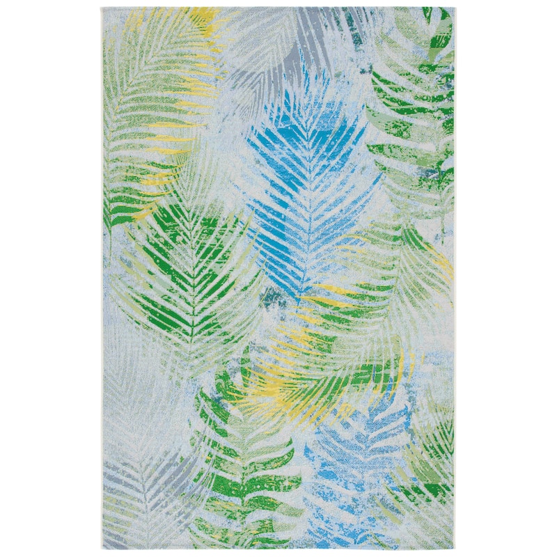 SAFAVIEH Summer Palmey Tropical Indoor/ Outdoor Waterproof Patio Backyard Rug