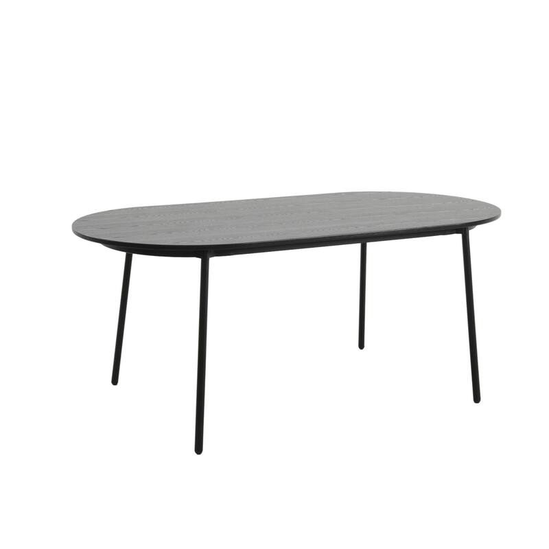 7-Piece Dining Set in White Steel Tule Collection by LeisureMod