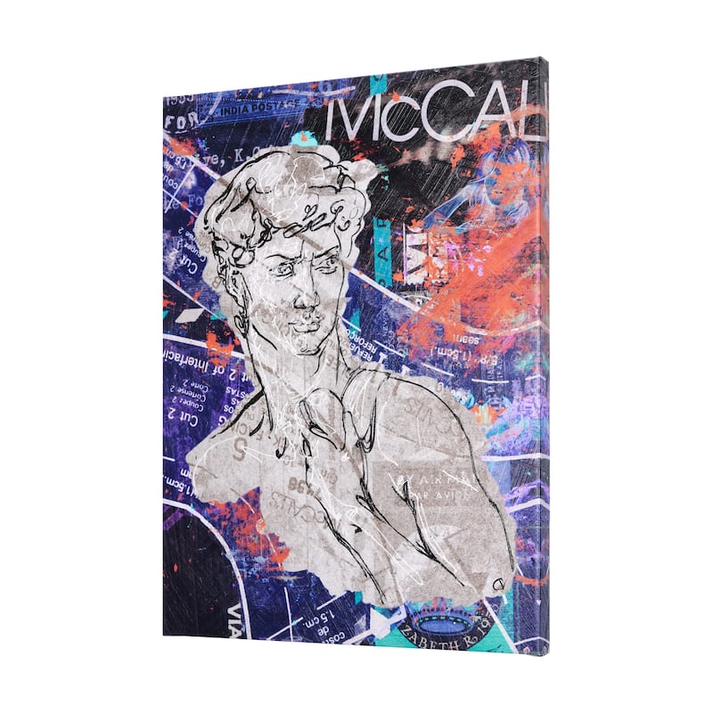 Graffiti Sculpture III (27 x 36) Canvas Art Print