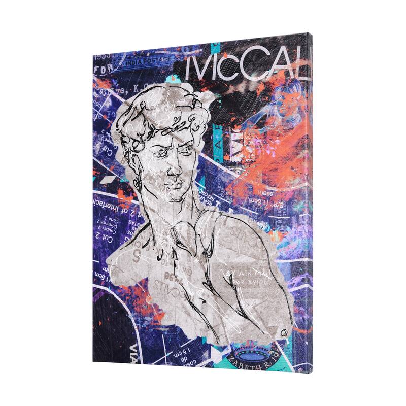 Graffiti Sculpture III (45 x 60) Canvas Art Print