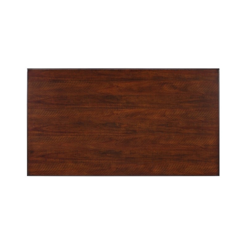 Rectangular 47" Wooden Coffee Table with Storage Drawer, Vintage Cocktail Table with Solid Wood Legs for Living Room Elegance