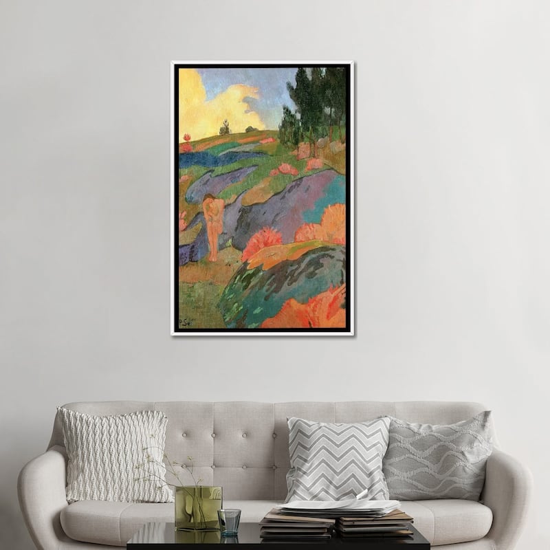 iCanvas "Breton Eve or, Melancholy, c.1890 " by Paul Serusier Framed Canvas Print