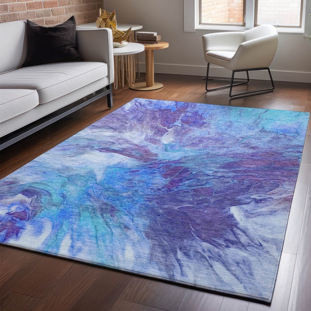 Premium Washable Super Soft Contemporary Splash Mayfield Rug