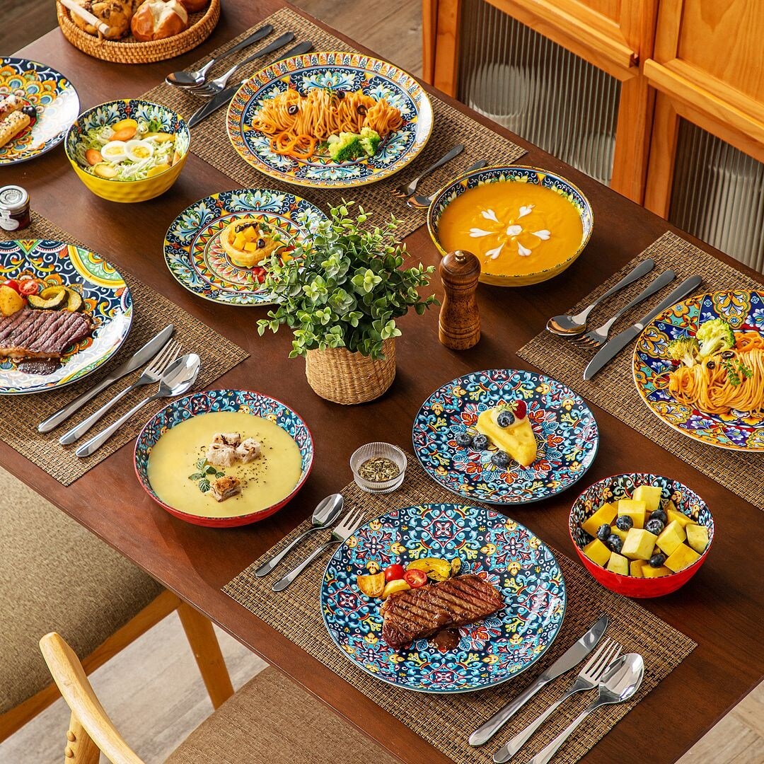 vancasso Bohemian Porcelain Pattern Dinnerware Set Bed Bath Beyond 39595654