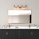 preview thumbnail 7 of 14, 2/3/4-Light Modern Gold Bathroom Vanity Light Clear Glass Wall Sconce Lighting