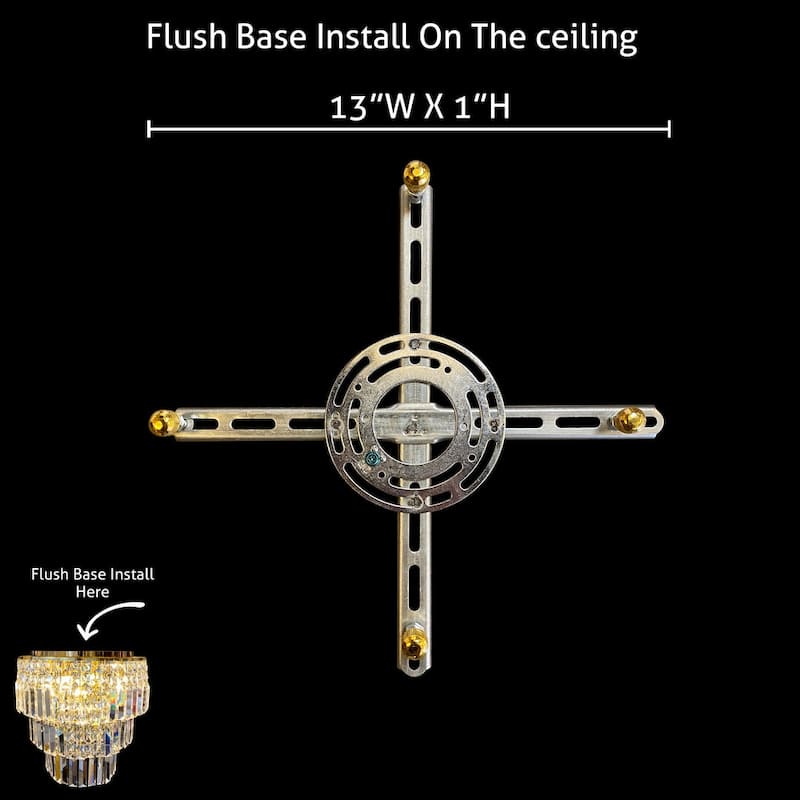 Luxury Crystal Chandelier Flush Mount