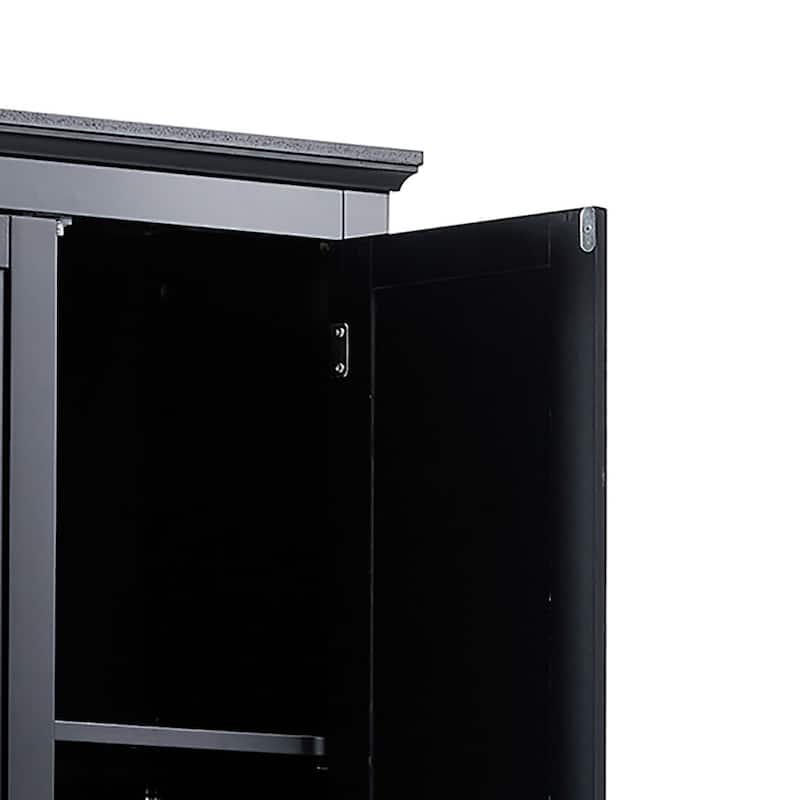 Minimalist Standard Freestanding Bathroom Tall Storage Cabinet with a Cabinet and 3 Drawers
