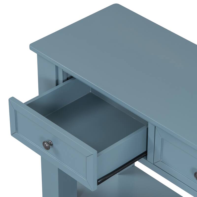 Modern Entryway Console Table with 3 Storage Drawers and Lower Shelf by Harper&Bright Designs