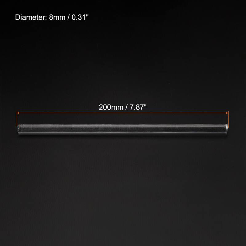 3.3 Borosilicate Glass Stick 8mm Dia Stir Rod Mixing Tools 6Pcs - 7.87"