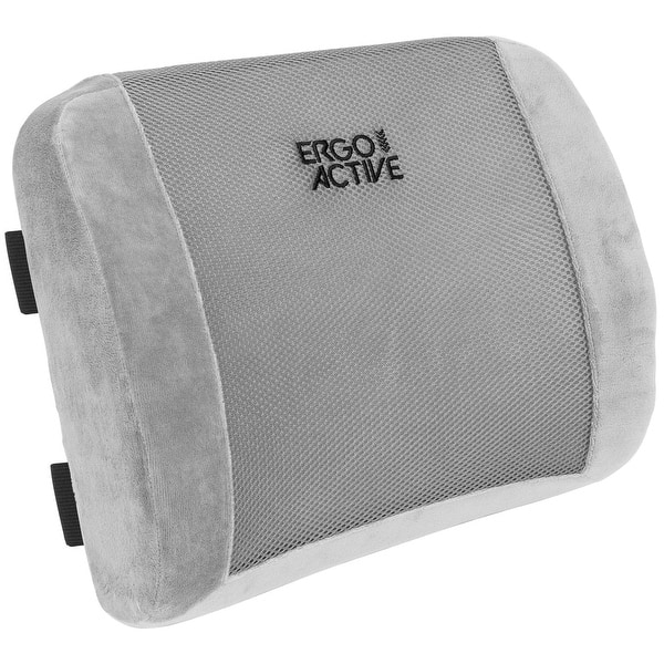 Memory Foam Lumbar Support Back Cushion Ergonomic Lumbar black For
